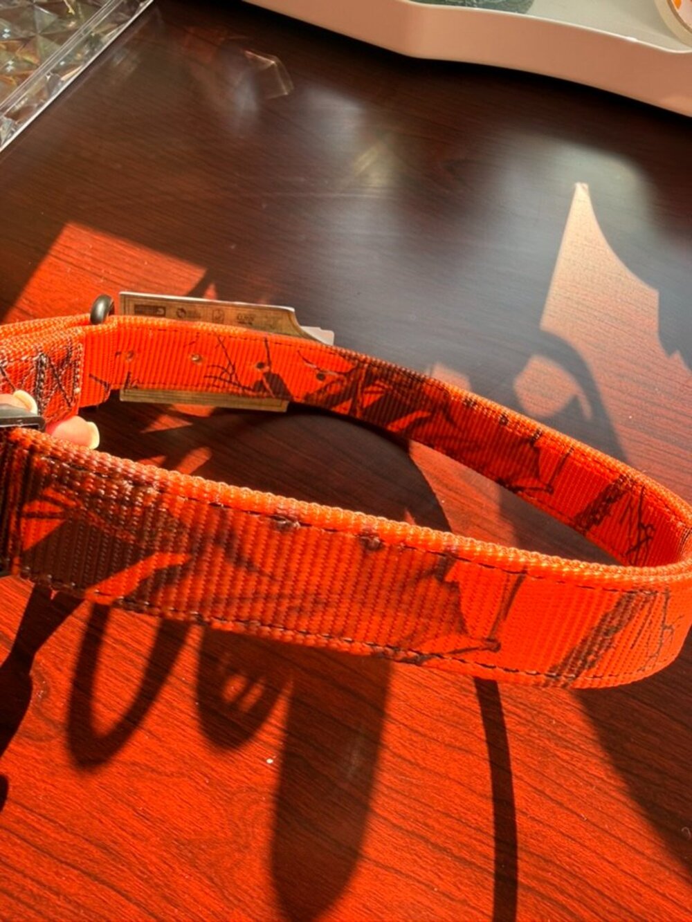 Mossy  Oak Dog Collar 23" | Blaze Orange Nylon | Made in USA | New with Tags